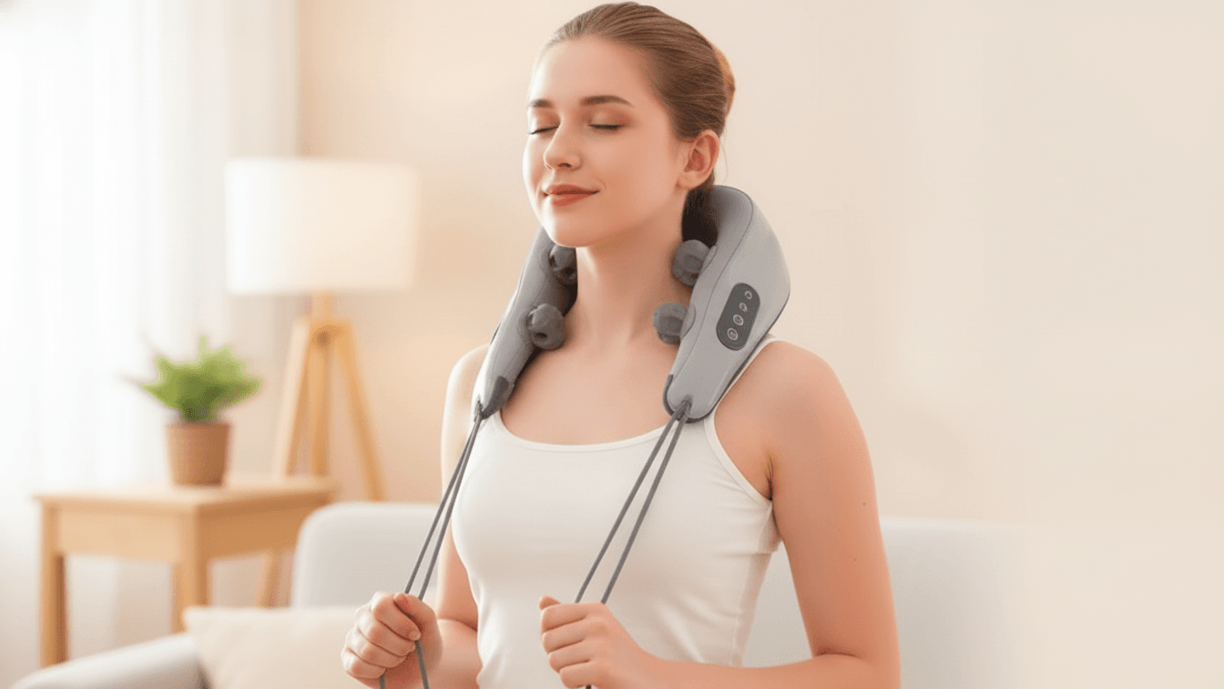 máy massage cổ vai gáy vs máy massage điện xung